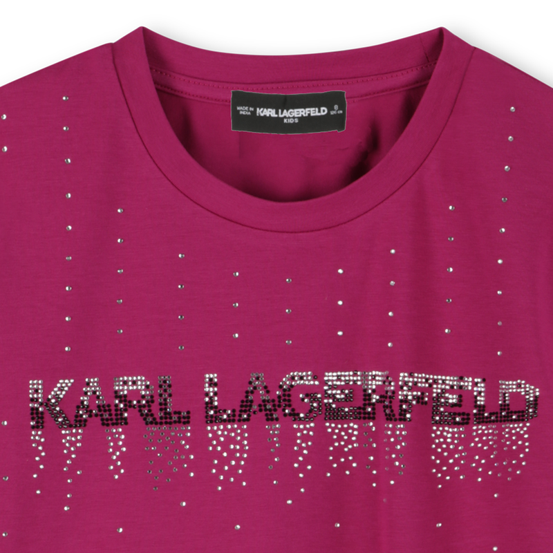 T-shirt de manga curta KARL LAGERFELD KIDS 
                        GIRL