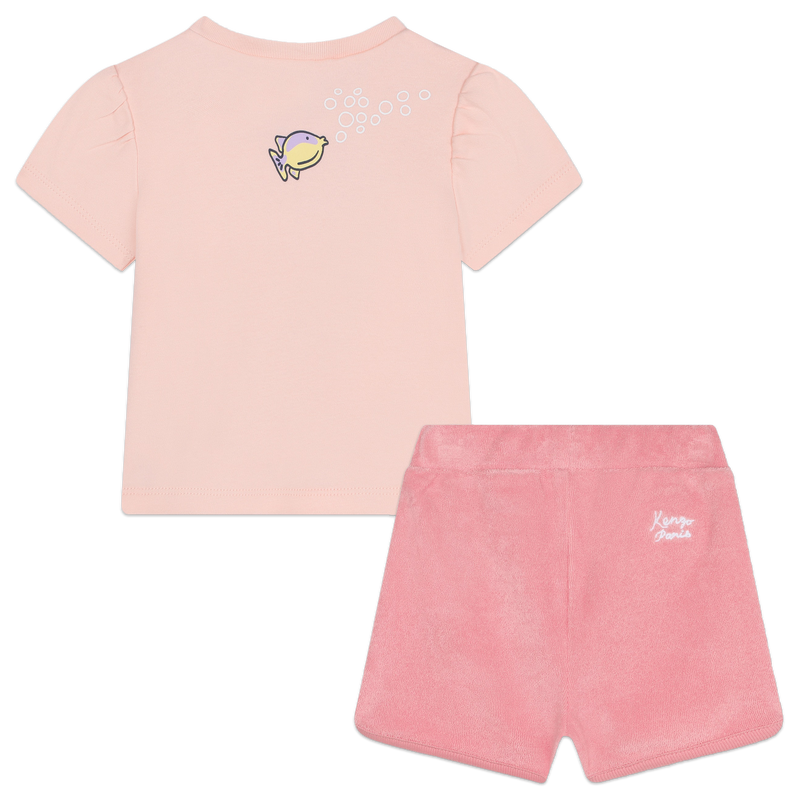 Conjunto de calções e t-shirt KENZO KIDS 
                    GIRL