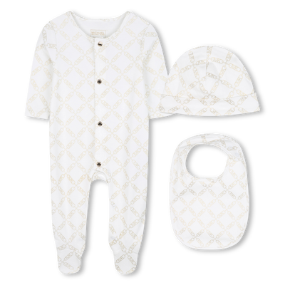 Conjunto de pijama, babador e chapéu MICHAEL KORS GIRL