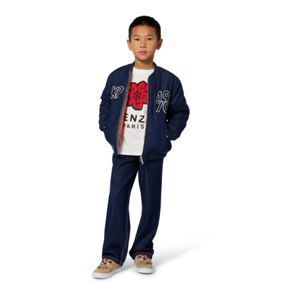 T-shirt de manga comprida em jersey KENZO KIDS UNISEX