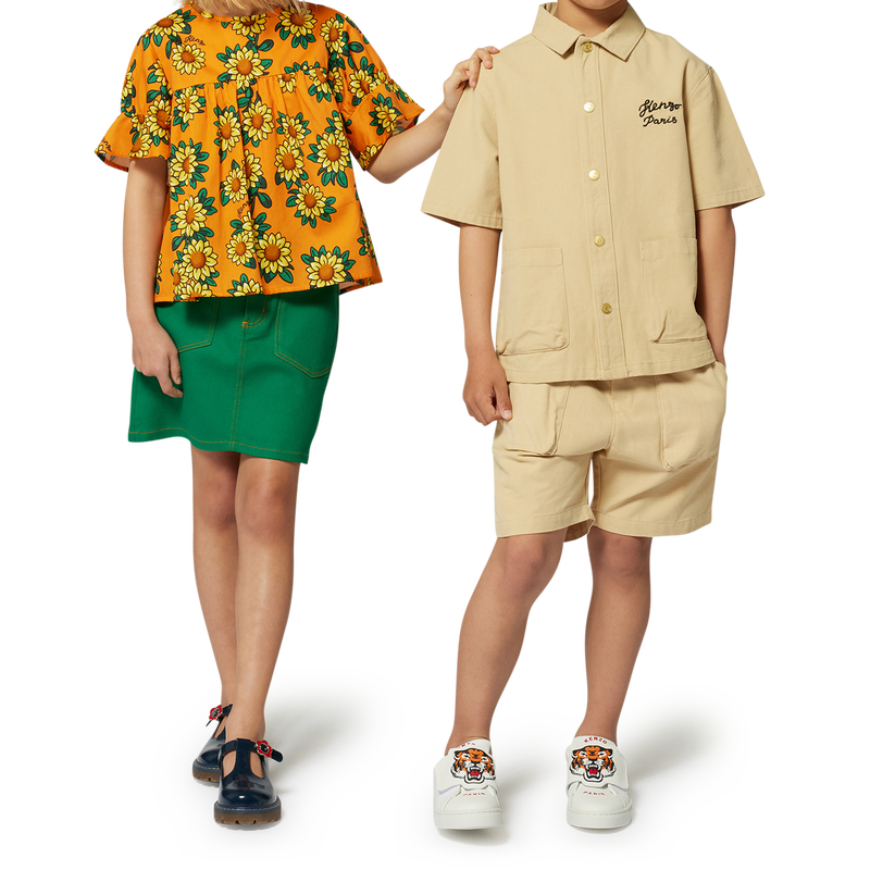 Bon&eacute; revers&iacute;vel de algod&atilde;o KENZO KIDS 
                        UNISSEX