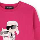 Sweatshirt com estampado KARL LAGERFELD KIDS 
                    GIRL