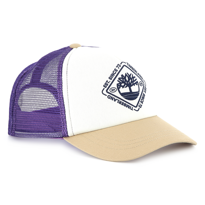 Tricolor bi-material cap TIMBERLAND 
                    BOY