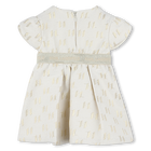 Vestido cerim&oacute;nia em jacquard KARL LAGERFELD KIDS 
                    GIRL