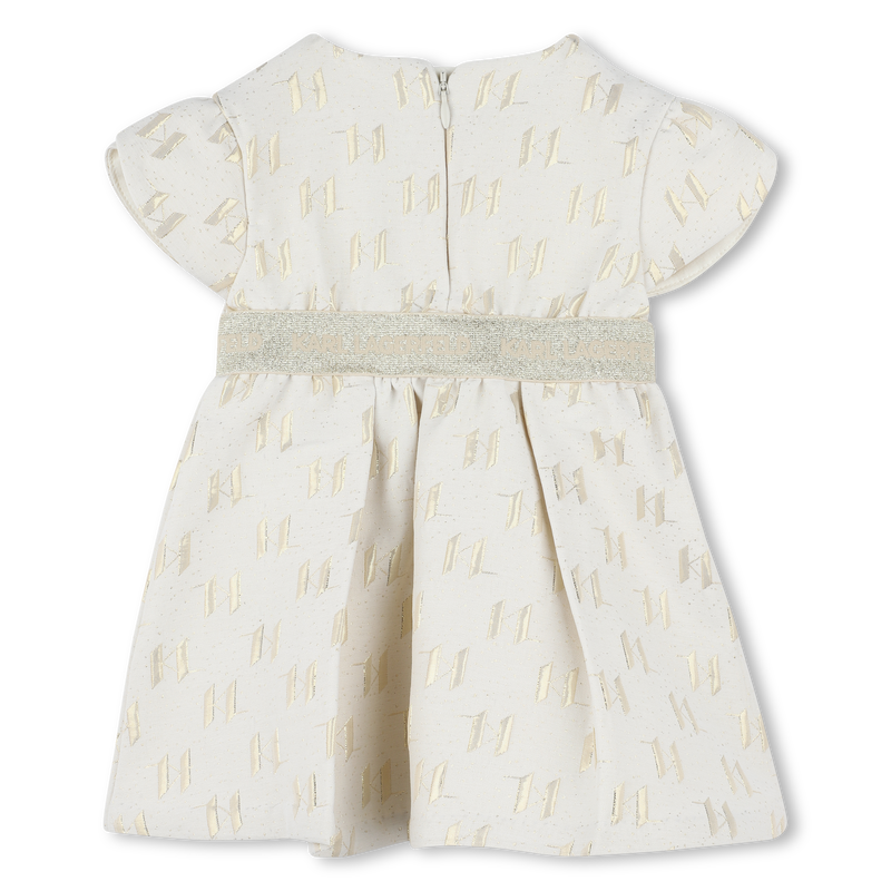 Vestido cerim&oacute;nia em jacquard KARL LAGERFELD KIDS 
                        GIRL