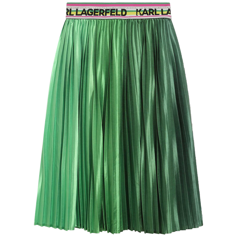 Pleated midi skirt KARL LAGERFELD KIDS 
                    GIRL