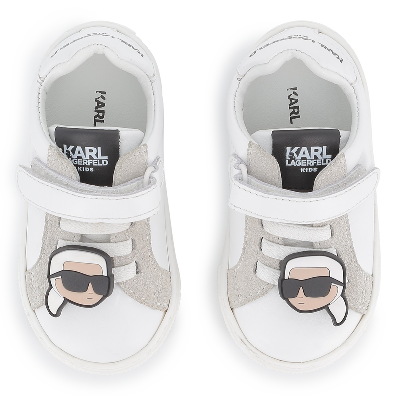 Tênis de couro de cano baixo KARL LAGERFELD KIDS 
                    UNISEX
