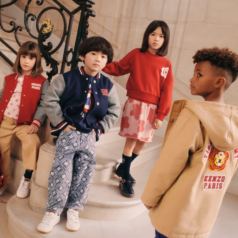 Printed Denim Trousers KENZO KIDS 
                    BOY