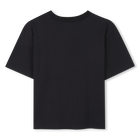 T-shirt de cerim&oacute;nia algod&atilde;o, PRETO, hi-res