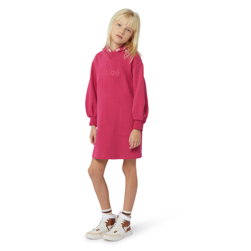 Vestido de moletão com capuz CHLOE 
                    GIRL