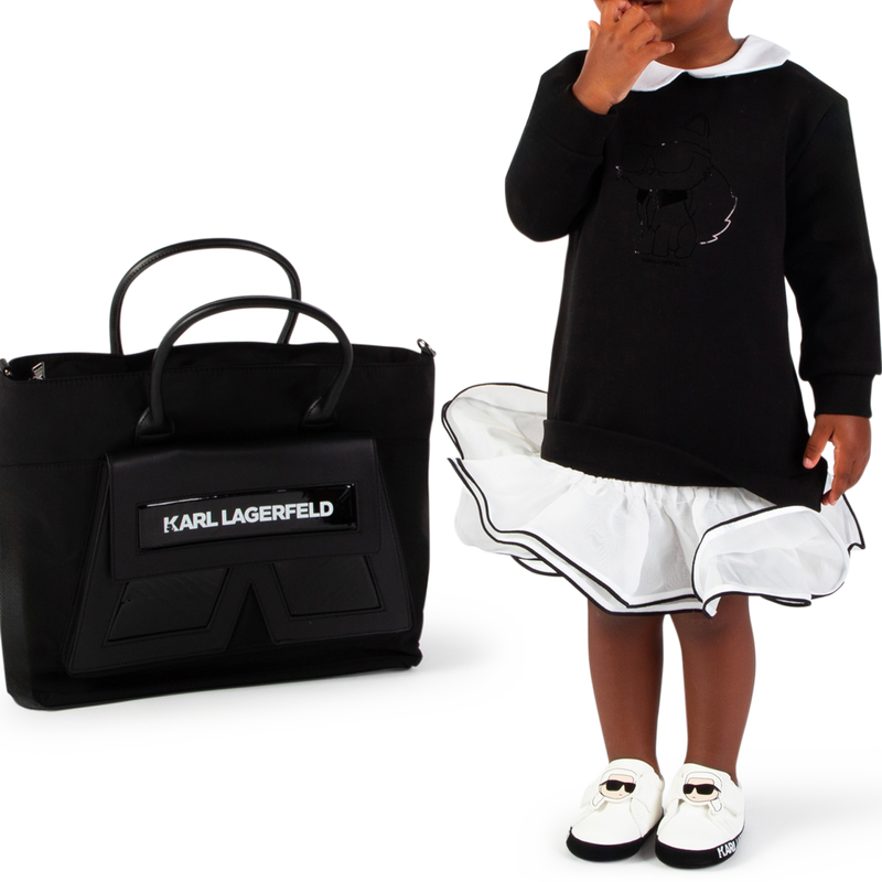 Vestido tutu de cintura baixa KARL LAGERFELD KIDS 
                        GIRL