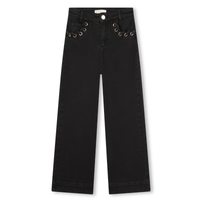 Jeans de corte largo com ilhós MICHAEL KORS GIRL