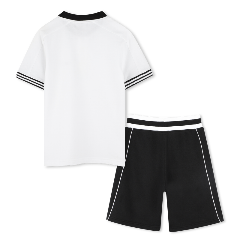Conjunto de bermudas e polo DKNY 
                        BOY