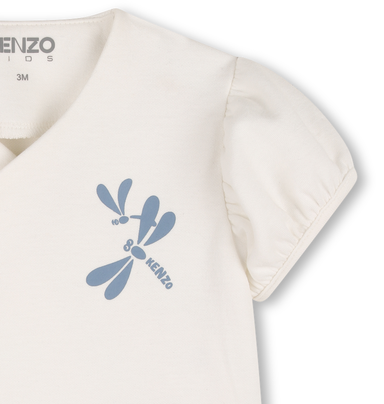 T-SHIRT, BUCKET HAT E CONJUNTO DE PEITORAIS KENZO KIDS 
                        GIRL