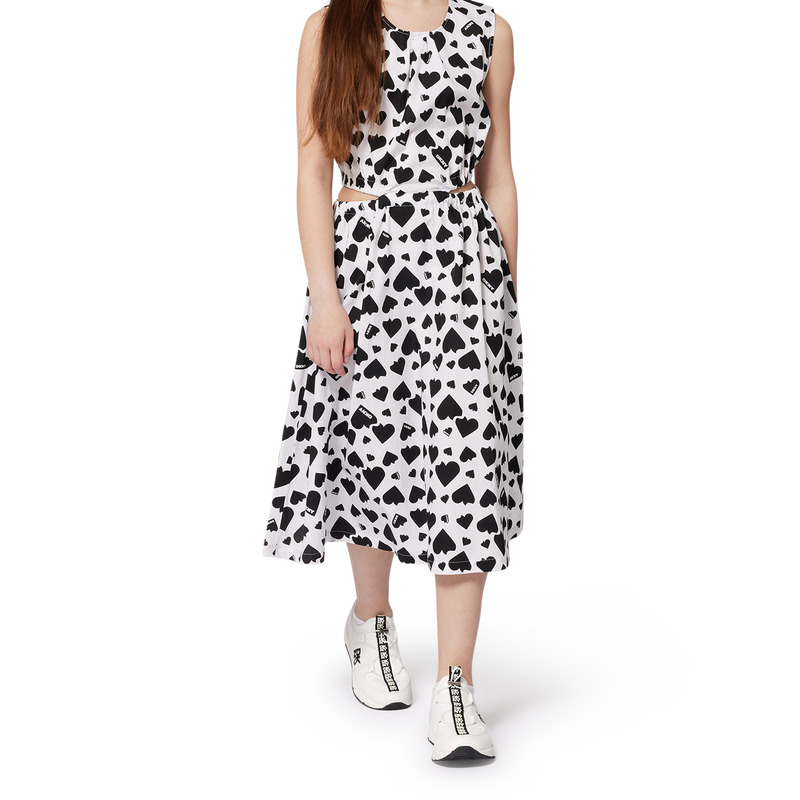Vestido estampado em algod&atilde;o DKNY 
                        GIRL