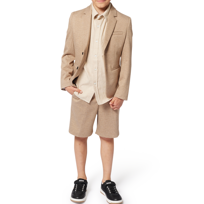 Bermudas de linho e algod&atilde;o