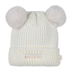 Gorro de pompom duplo, MARFIM, hi-res