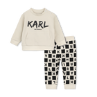 Conjunto de moletom e cal&ccedil;a KARL LAGERFELD KIDS 
                    MENINO