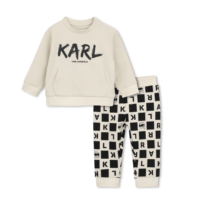 Conjunto de moletom e cal&ccedil;a KARL LAGERFELD KIDS 
                        MENINO