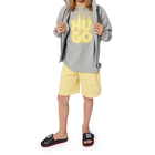 T-shirt manga curta em algod&atilde;o HUGO 
                    BOY