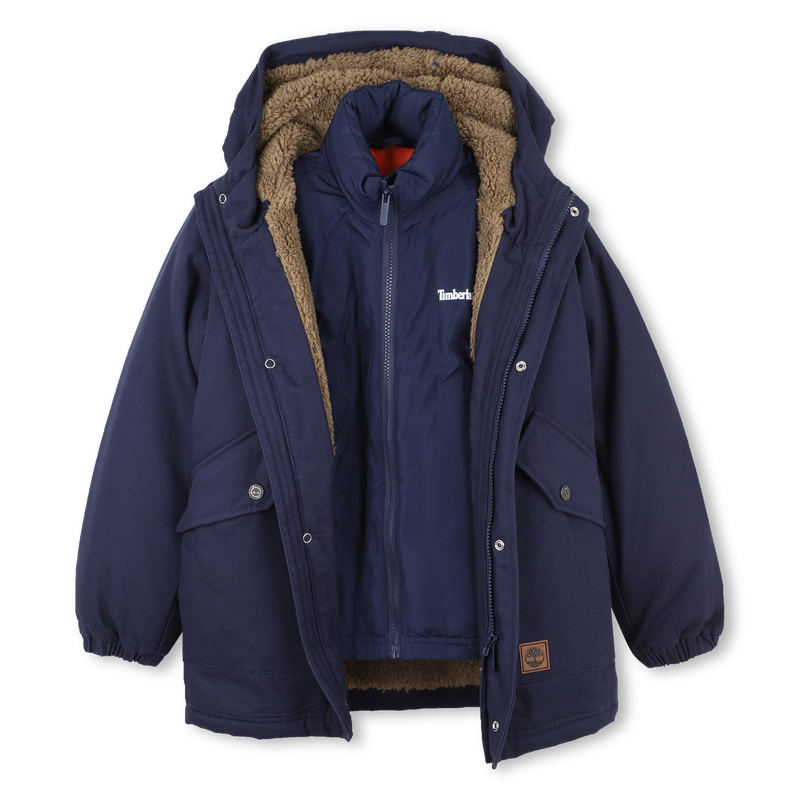 Parka de lona de algodão TIMBERLAND 
                    BOY