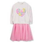 Vestido bimaterial BILLIEBLUSH 
                    GIRL