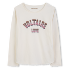 T-shirt de manga comprida estampada ZADIG & VOLTAIRE 
                    GIRL