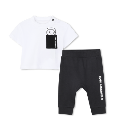 CONJUNTO DE T-SHIRTS E CAL&Ccedil;AS KARL LAGERFELD KIDS BOY