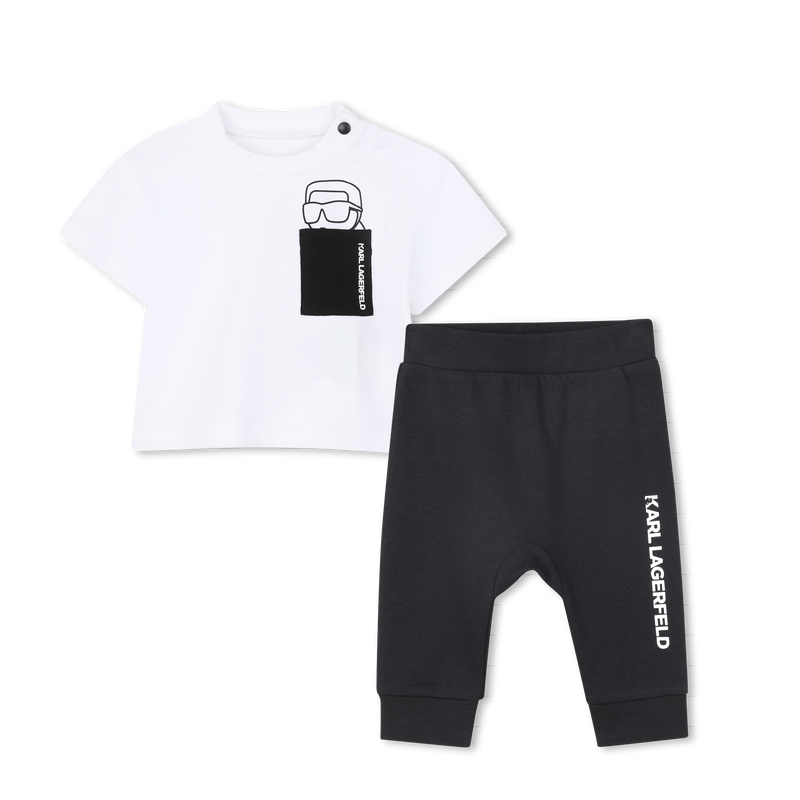 CONJUNTO DE T-SHIRTS E CAL&Ccedil;AS KARL LAGERFELD KIDS 
                        BOY