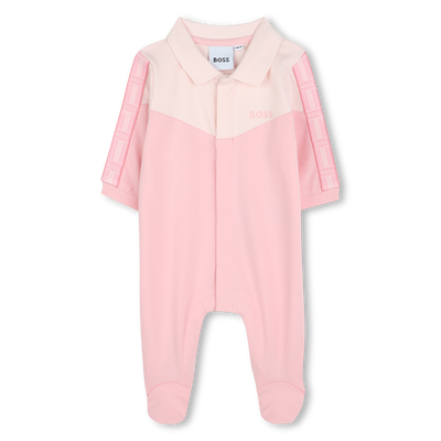 Pijama de recortes e gola polo BOSS GIRL