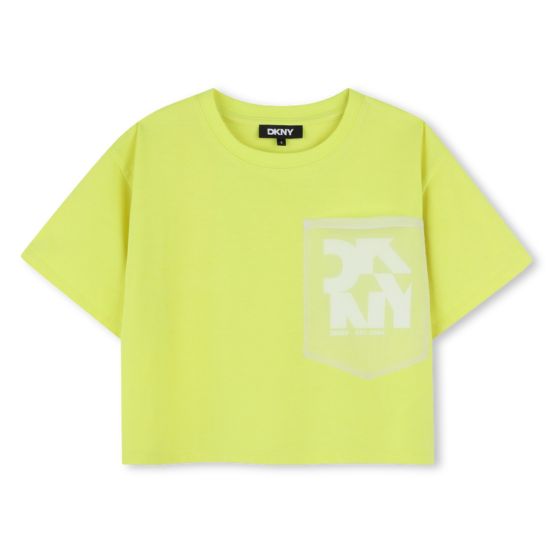 T-shirt larga de manga curta DKNY 
                        MENINA