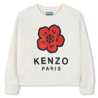 Sweatshirt em molet&atilde;o KENZO KIDS GIRL