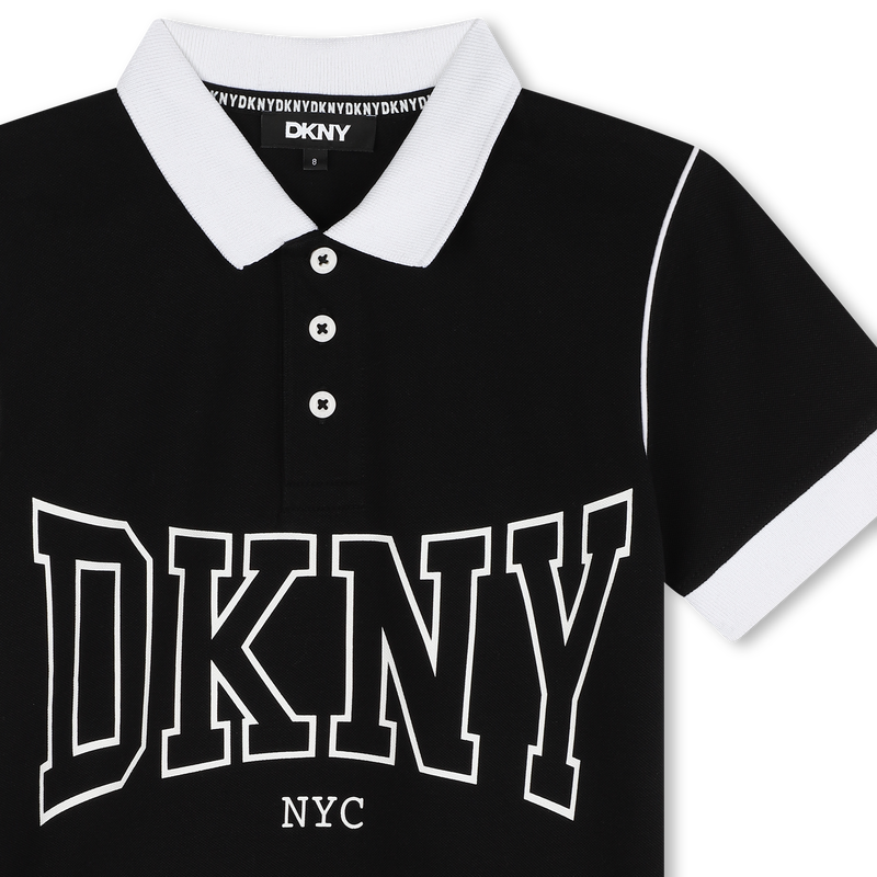Polo bicolor com bot&otilde;es DKNY 
                        BOY