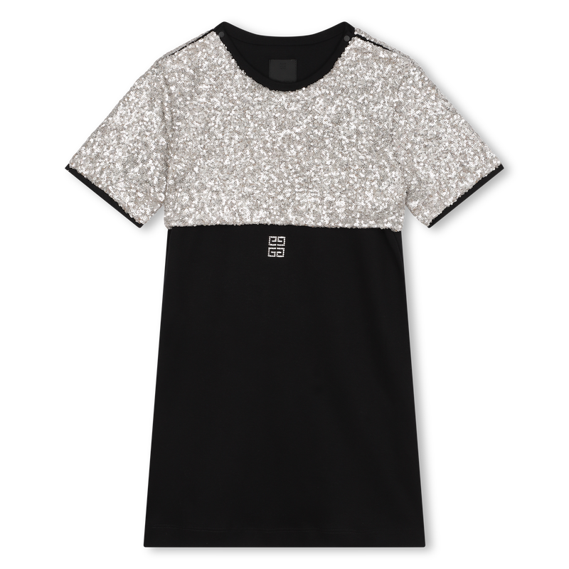 Vestido direito bi-matéria GIVENCHY 
                    GIRL
