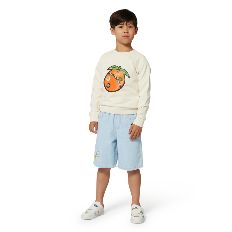 Bermudas com bordado KENZO KIDS 
                        BOY