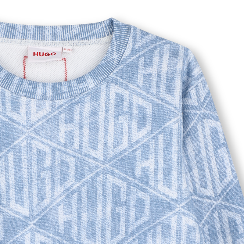Sweatshirt em molet&atilde;o HUGO 
                        GIRL