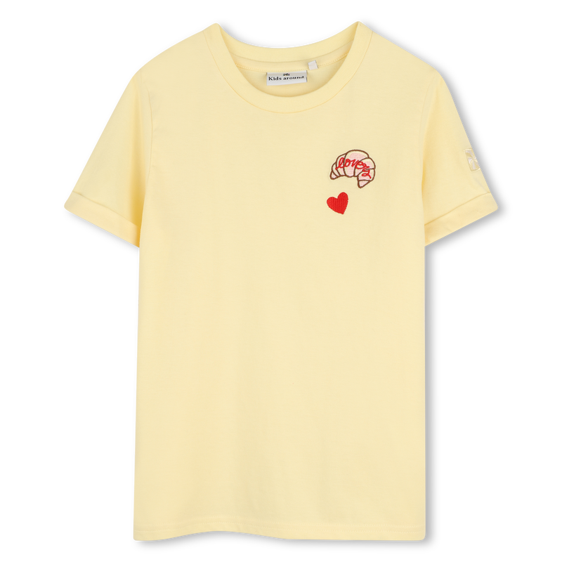 Camiseta de mangas curtas KIDS AROUND 
                        GIRL