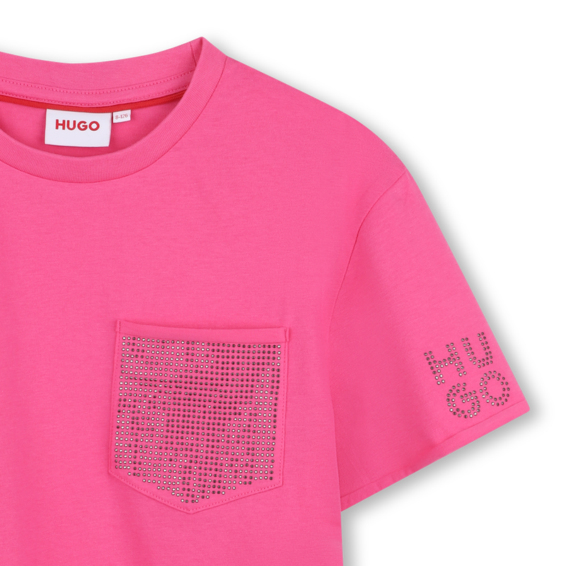 T-shirt de manga curta HUGO 
                    GIRL