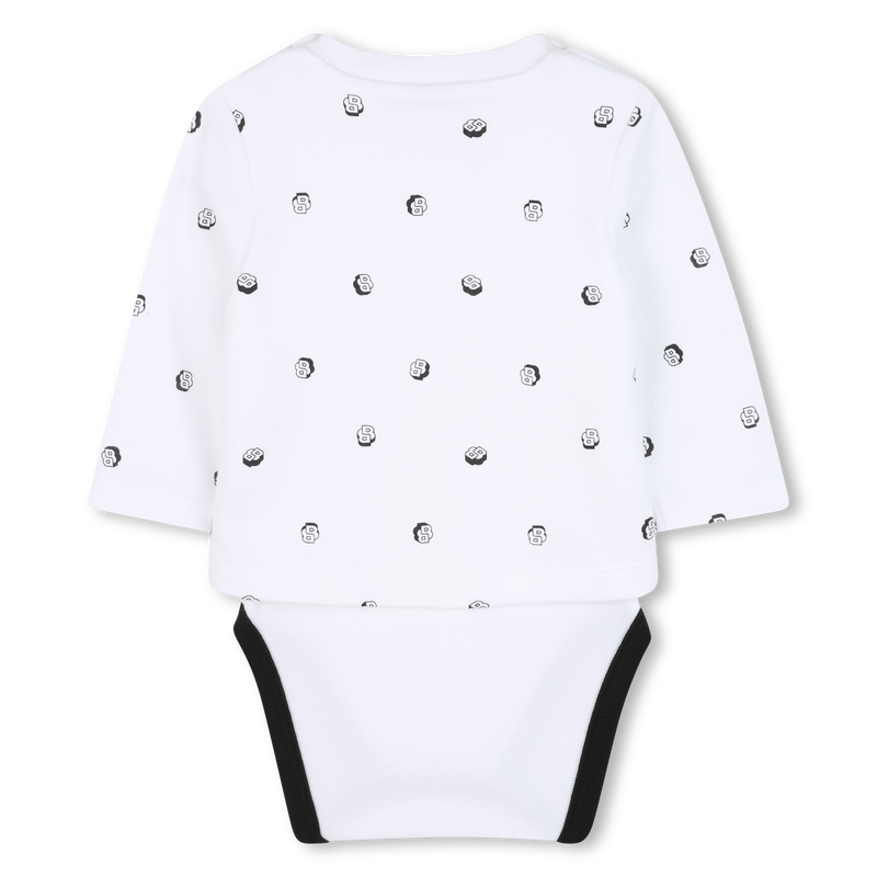 Conjunto de body, babador e chapéu BOSS 
                    BOY