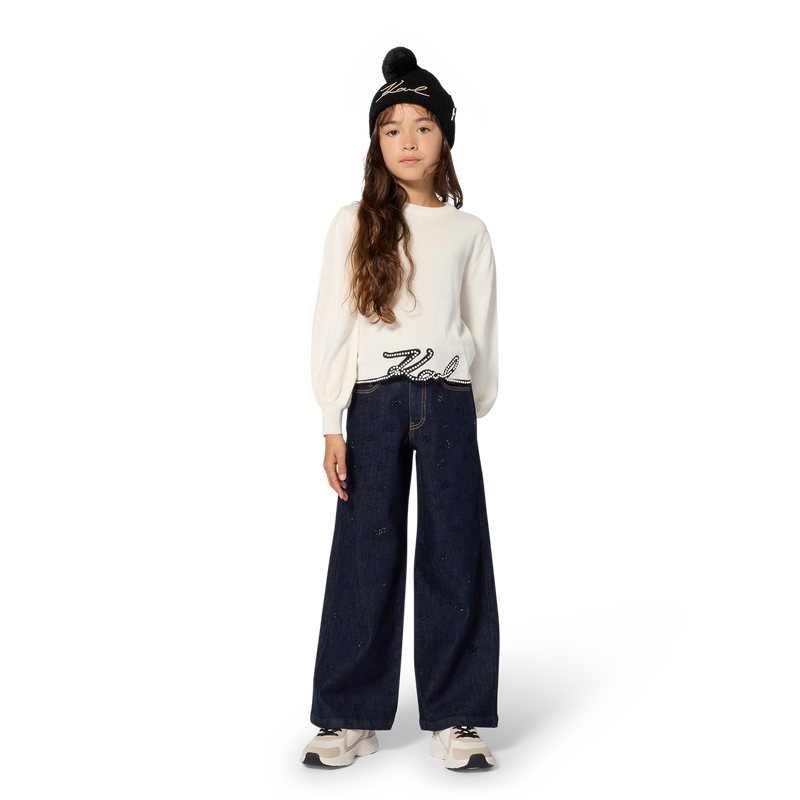 Cal&ccedil;a de denim KARL LAGERFELD KIDS 
                        GIRL