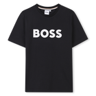 T-shirt bordada em algod&atilde;o BOSS 
                    BOY