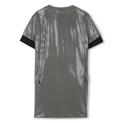 Vestido de manga curta KARL LAGERFELD KIDS GIRL