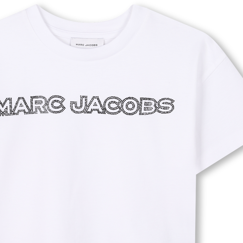 T-shirt curta com strass MARC JACOBS 
                        GIRL