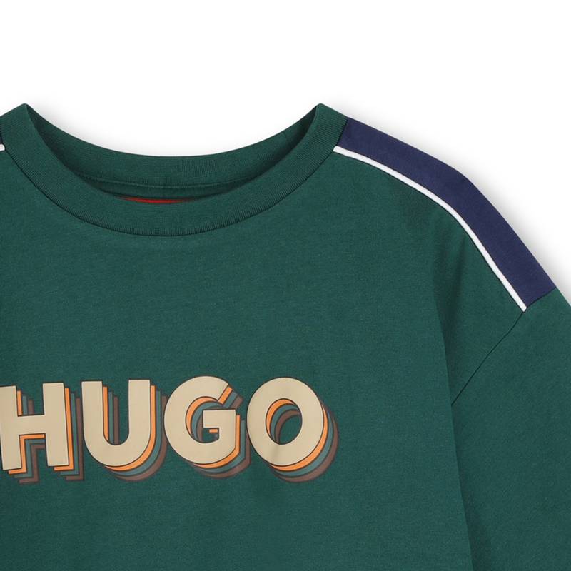 T-shirt de manga curta HUGO 
                        BOY
