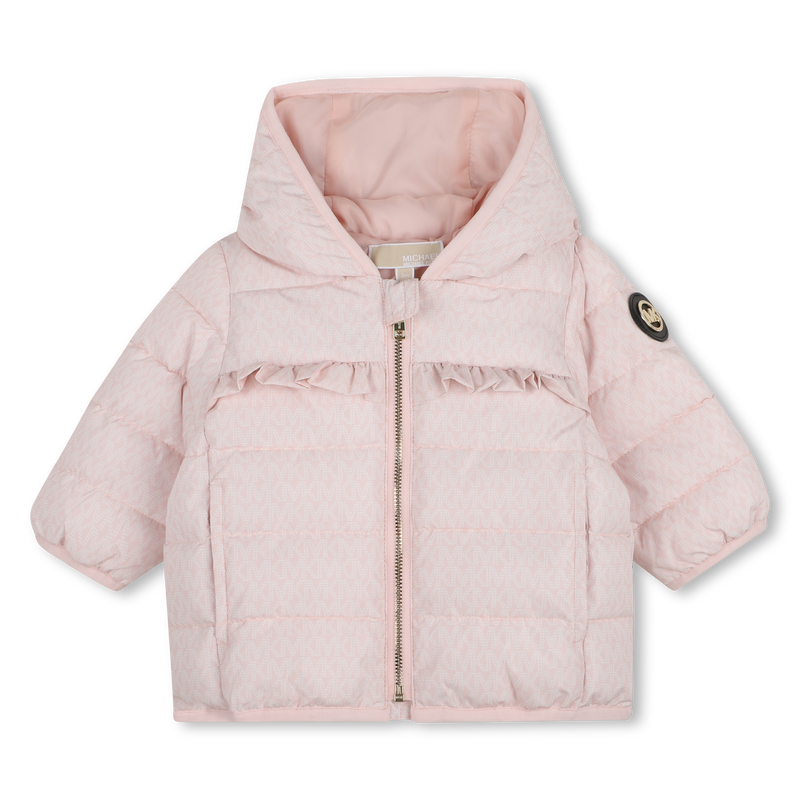 Casaco acolchoado com capuz MICHAEL KORS 
                        GIRL