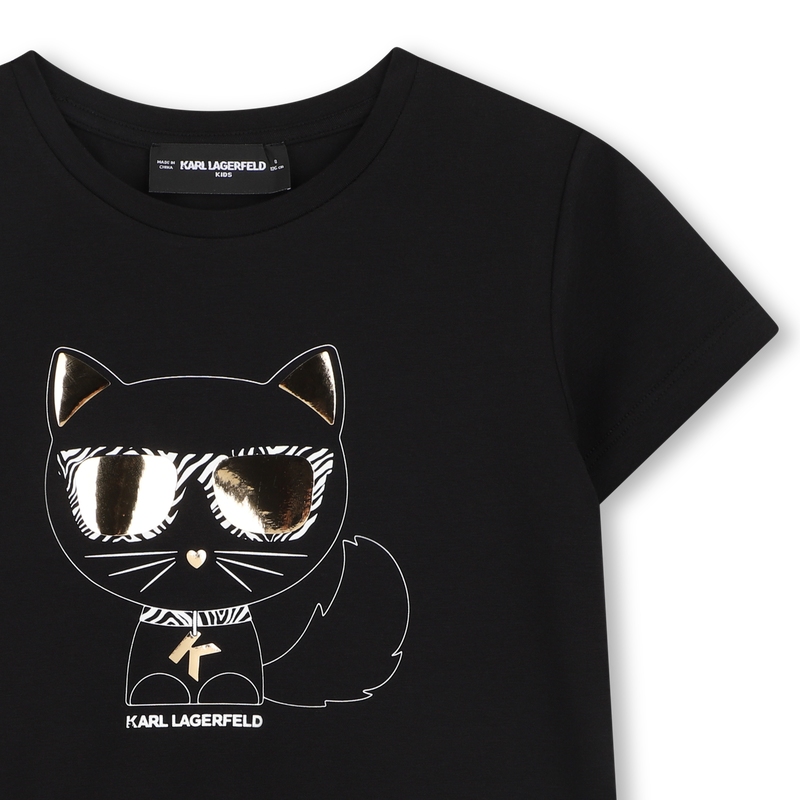 T-SHIRT ILUSTRA&Ccedil;&Atilde;O CHOUPETTE KARL LAGERFELD KIDS 
                        GIRL