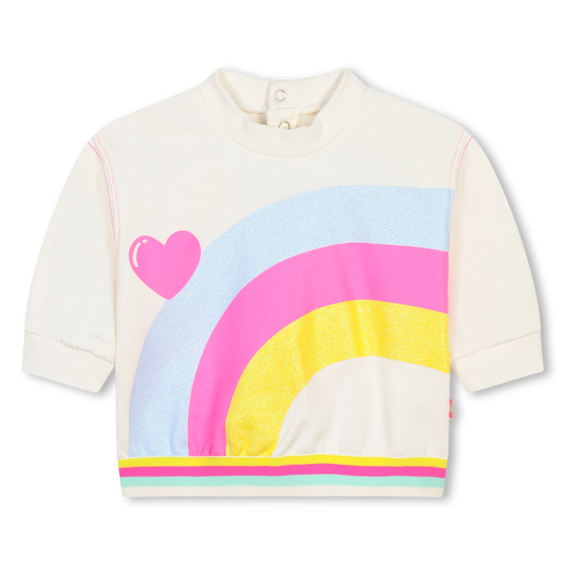 Sweatshirt em molet&atilde;o BILLIEBLUSH 
                        GIRL