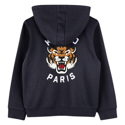 Cardig&atilde; de jogging em molet&atilde;o KENZO KIDS BOY