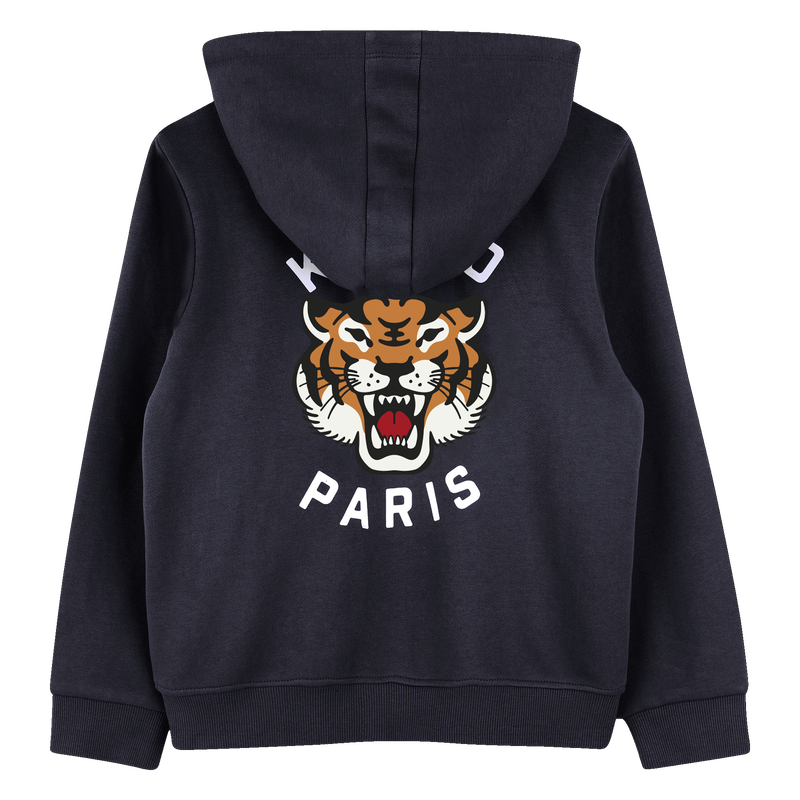 Cardig&atilde; de jogging em molet&atilde;o KENZO KIDS 
                        BOY