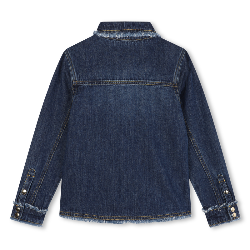 Camisa de ganga com franjas CHLOE 
                    GIRL